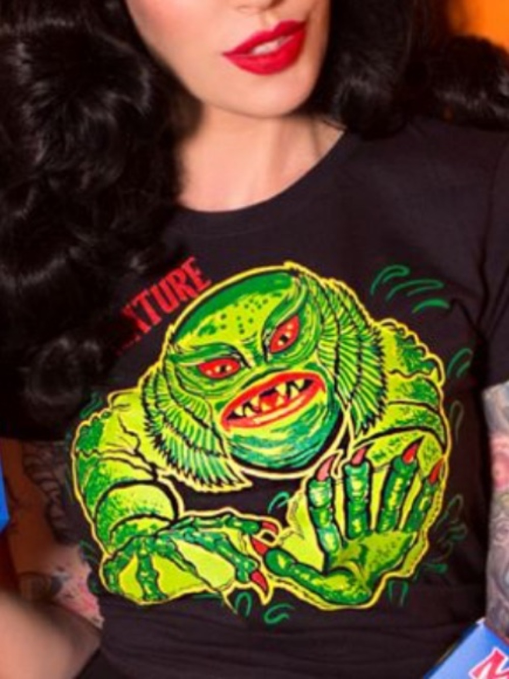 Vixen by Micheline Pitt Ben Cooper Creature From The Black Lagoon Size S T-Shirt